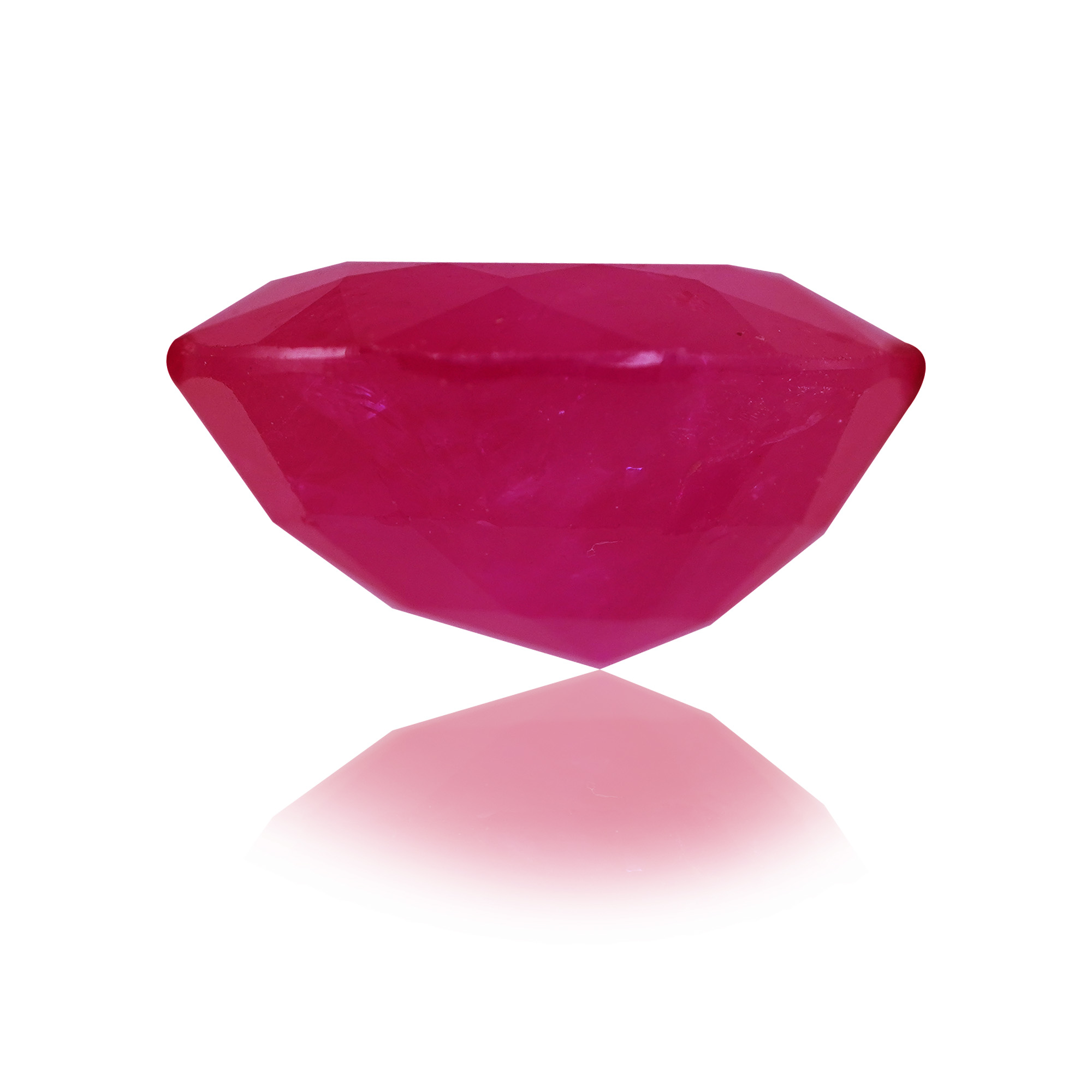 Natural Unheated Ruby (Manik) 2.65 Ct, Cushion, Burma – IGTL Certified – front view thumbnail